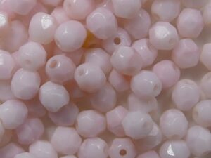 FP1-04-73010 Strawberries and Cream Czech Glass Facet Firepolish 4 mm 50 stuks - Afbeelding 1