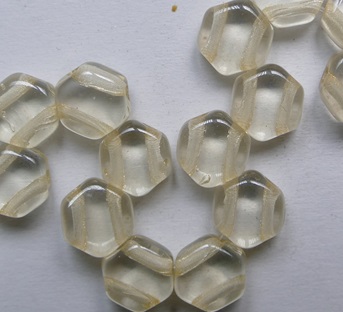 HON-00030-14413 Crystal Champagne Luster Honeycomb Beads 6 mm color 00030-14413