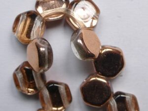 HON-00030-27101 Crystal Capri Gold Honeycomb Beads, 30 stuks
