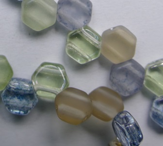 HON-55558 Beach Mix Honeycomb Beads 6 mm color 55558