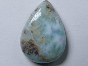 LAR-5 Natuursteen Druppelvormige Cabochon Larimar