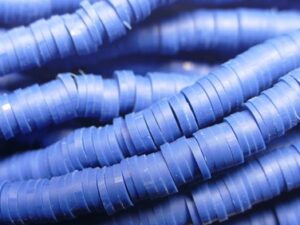 KTH6-12 Donker Blauw Katsuki Heishi Disc Beads 6 mm - Afbeelding 1