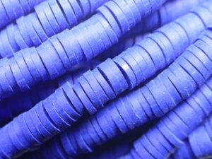 KTH6-13 Cobalt Katsuki Heishi Disc Beads 6 mm
