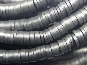 KTH6-14 Zwart Katsuki Heishi Disc Beads 6 mm - Afbeelding 1