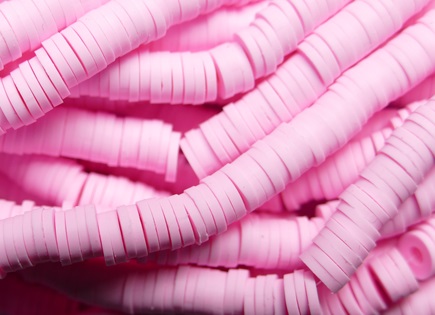 KTH6-3 katsuki heishi disc beads Baby Roze