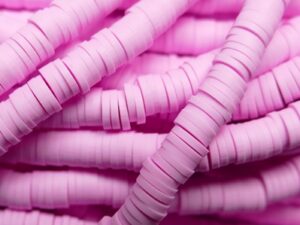 KTH6-04 Pink Katsuki Heishi Disc Beads 6 mm