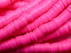 KTH6-05 Neon Roze Katsuki Heishi Disc Beads 6 mm