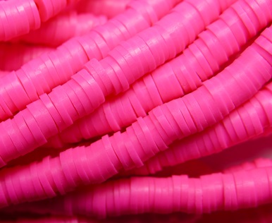 KTH6-5 katsuki heishi disc beads Neon Roze