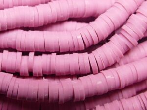 KTH6-06 Oud Roze Katsuki Heishi Disc Beads 6 mm - Afbeelding 1