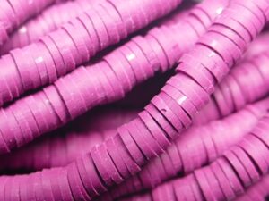 KTH6-07 Bordeaux Katsuki Heishi Disc Beads 6 mm