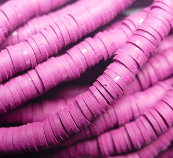 KTH6-7 katsuki heishi disc beads Bordeaux