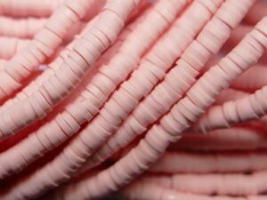 KTH4-12 Zalmroze Katsuki Heishi Disc Beads 4 mm - Afbeelding 1