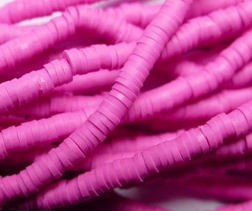 KTH4-15 katsuki heishi disc beads 4 mm Fuchsia