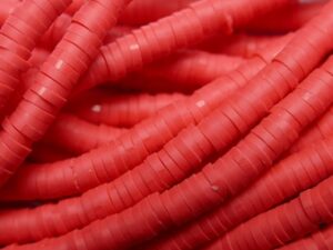 KTH4-20 Rood Katsuki Heishi Disc Beads 4 mm