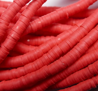 KTH4-20 katsuki heishi disc beads 4 mm Rood