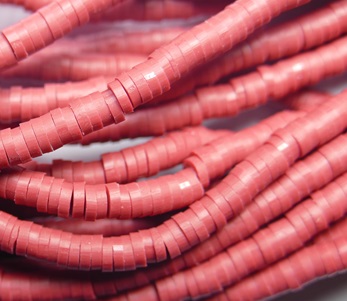 KTH4-21 katsuki heishi disc beads 4 mm Karmozijn