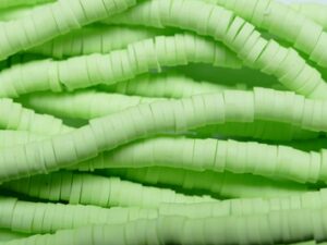 KTH4-22 Lime Katsuki Heishi Disc Beads 4 mm