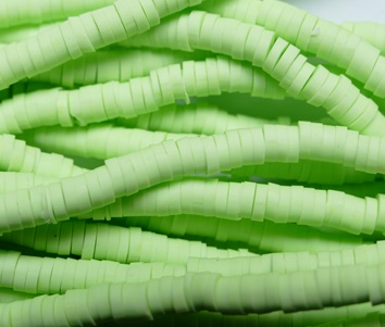 KTH4-22 katsuki heishi disc beads 4 mm Lime
