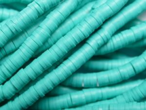 KTH4-27 Blue Zircon Katsuki Heishi Disc Beads 4 mm