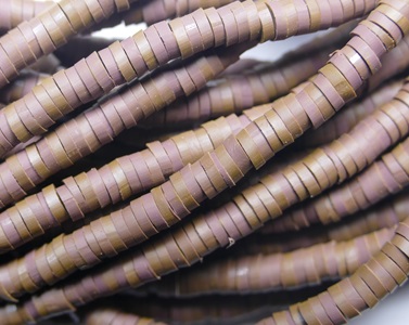 KTH4-38 katsuki heishi disc beads 4 mm Chocoladebruin Melee