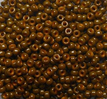 M-11-4492 Duracoat Opaque Cognac Miyuki round rocailles 11-0 color 4492