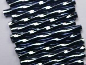 BU-23980-14400-25 Jet Hematite Preciosa Twisted Bugles 25 mm. 10 gram.