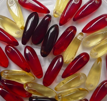 0050360 Versailles Czech Glass Small Dagger Beads 10x3 mm