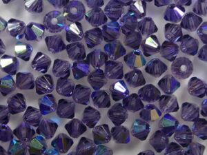 03-MC-20510-28701 Tanzanite AB bicones 3 mm 50 stuks