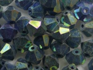 06-MC-23980-21455 Jet Green Iris bicones 6 mm 24 stuks