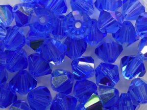 06-MC-30050-28701 Sapphire AB bicones 6 mm 24 stuks