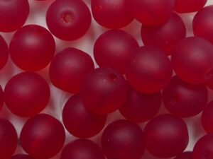 06-R-90090-84110 Matte Siam Ruby Round 6 mm. 50 stuks - Afbeelding 1