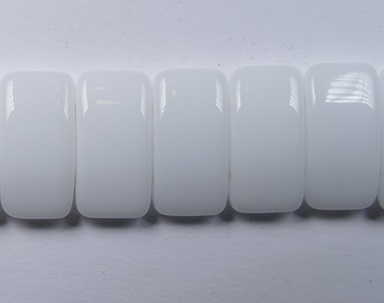 CRB-02010 White Alabaster Carrier beads 9x17 mm