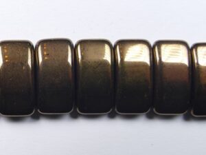 CRB-23980-14415 Jet Dark Bronze Carrier beads 9x17 mm