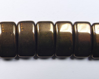 CRB-23980-14415 Jet Dark Bronze Carrier beads 9x17 mm