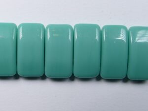 CRB-63130 Opaque Green Turquoise Carrier beads 9x17 mm - Afbeelding 1