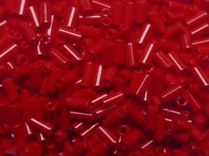 M-BGL-3-0408 Opaque Dark Cranberry Miyuki Bugles 3mm - Afbeelding 1