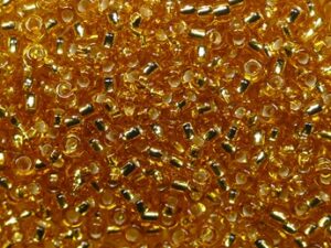 PR-R11-17040 Silver Lined Gold Preciosa Rocailles 20 gram