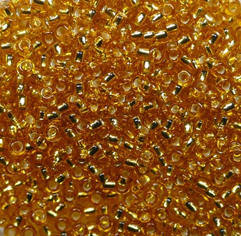 PR-R11-17040 Silver Lined Gold Preciosa rocailles 11-0
