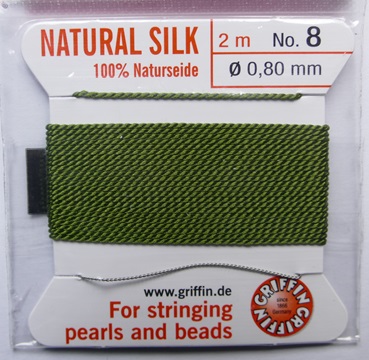 PZ-8-OLI Olivine Parelzijde maat 8 PZ-8-OLI Olivine Parelzijde maat 8