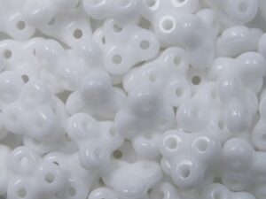 TB-6-03000 Chalk White Trinity Beads 6x6 mm 5 gram - Afbeelding 1