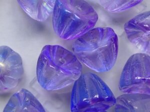 0090514 Summer Rainbow Light Blue Purple Flower Cup 7 Pc.