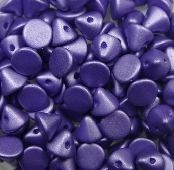 BB-02010-29425 Metallic Mat Tanzanite Button Beads