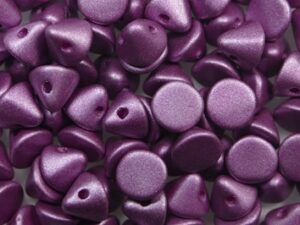 BB-02010-29428 Metallic Mat Amethyst Button Bead® 50 Pc.