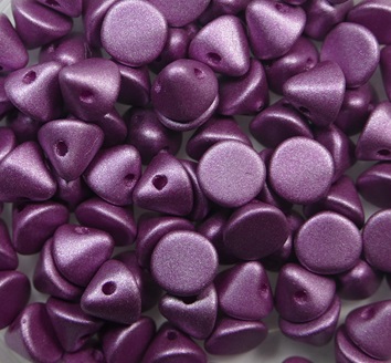 BB-02010-29428 Metallic Mat Amethyst Button Beads
