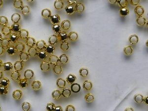BKK-02-GP Gold Plated Beadalon Crimp Beads, knijpkralen 2 mm, 0,5 gram