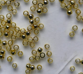 BKK-02-GP Gold Plated Beadalon Crimp Bead knijpkraal 2 mm