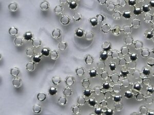 BKK-02-SP Silver Plated Beadalon Crimp Beads, knijpkralen 2 mm, 0,5 gram