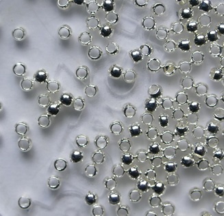 BKK-02-SP Silver Plated Beadalon Crimp Bead knijpkraal 2 mm