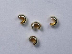 CBC-02-GF Gold Filled Crimp Bead Cover 2,5 mm, 4 stuks - Afbeelding 1