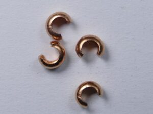CBC-03-CP Pure Copper Crimp Bead Cover 3 mm, 10 stuks